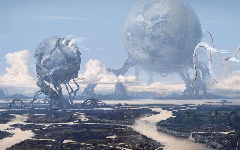 Giant Floating Spheres