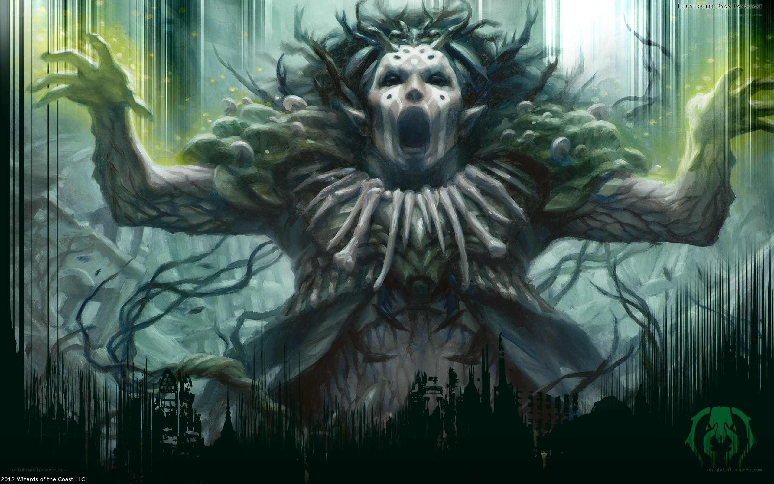 giant forest spirit in a scream