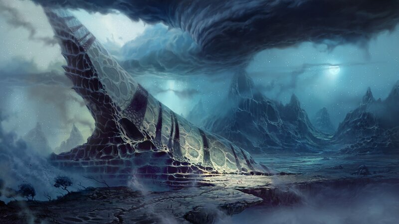 Giant Fossilized Skeleton