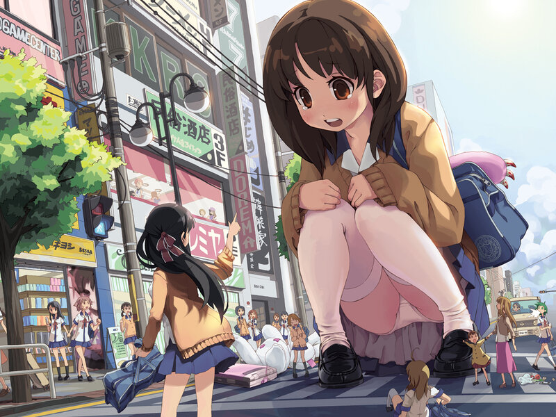 Giant Girl on Street