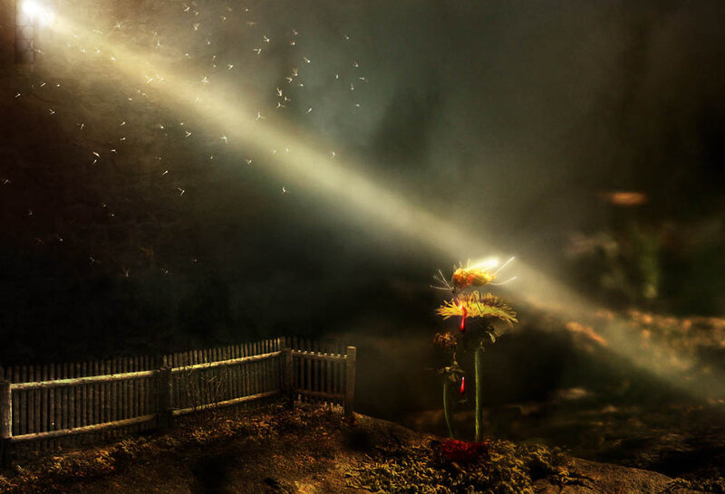 Giant Glowing Flower
