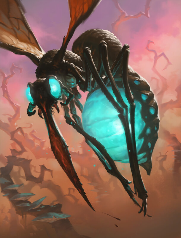 Giant Glowing Insect
