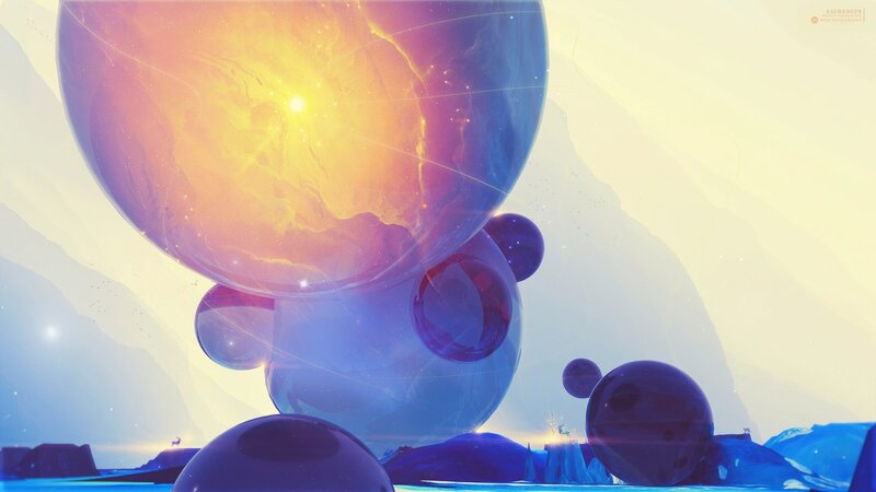 Giant Glowing Spheres