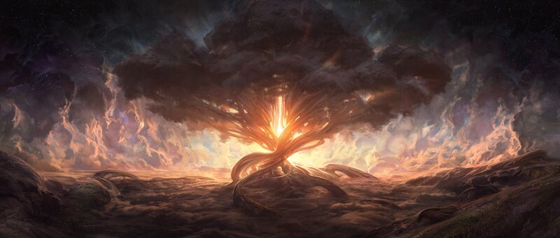 Giant Glowing Tree — Orange