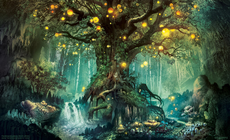 Giant Glowing Tree
