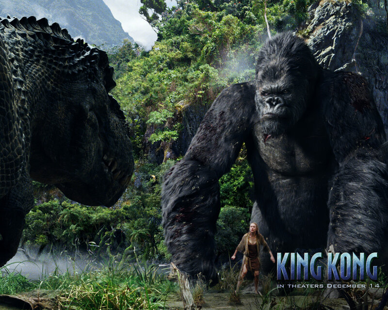 Giant Gorilla and Dinosaur — Green