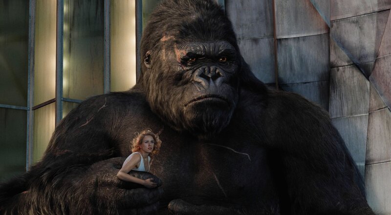 Giant Gorilla Holding Woman — Black