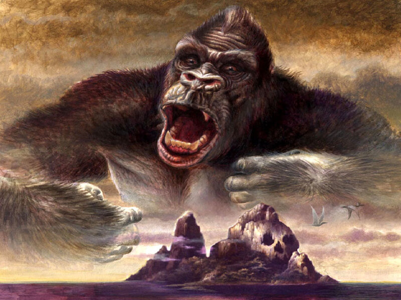 Giant Gorilla Roaring