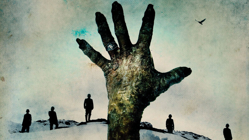 Giant Hand in Snow