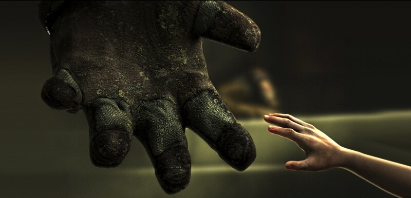 giant hand reaching out