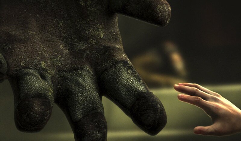 giant hand reaching out