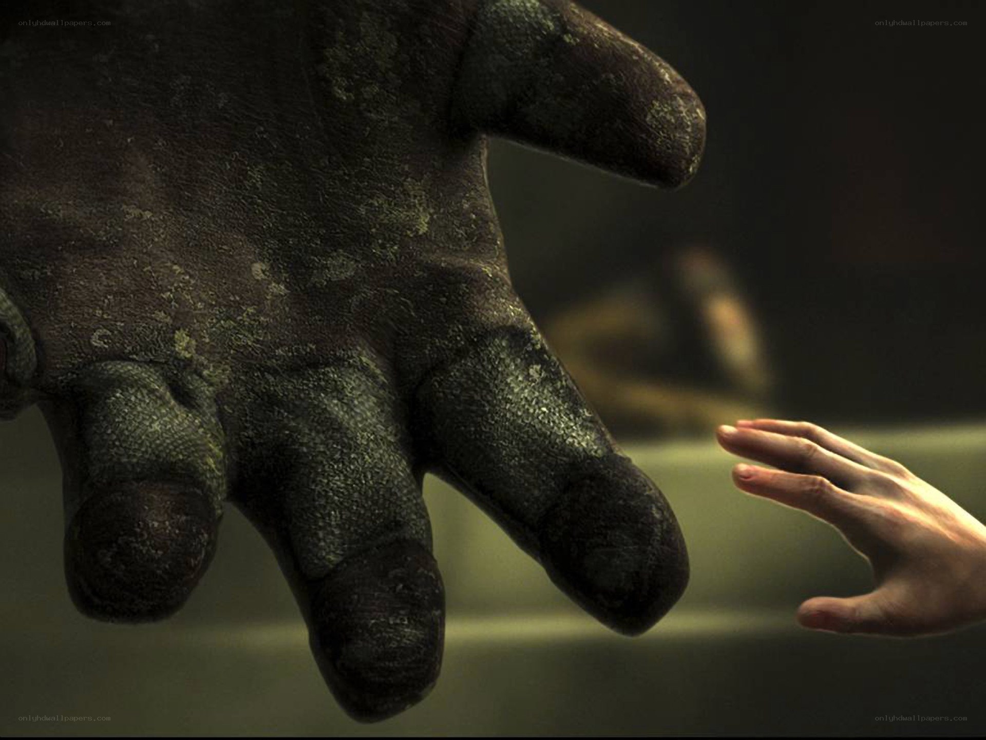 giant hand reaching out