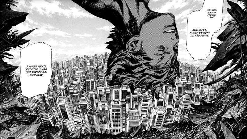 Giant Head Above City