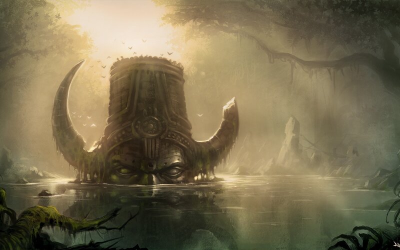 Giant Helmet in Water
