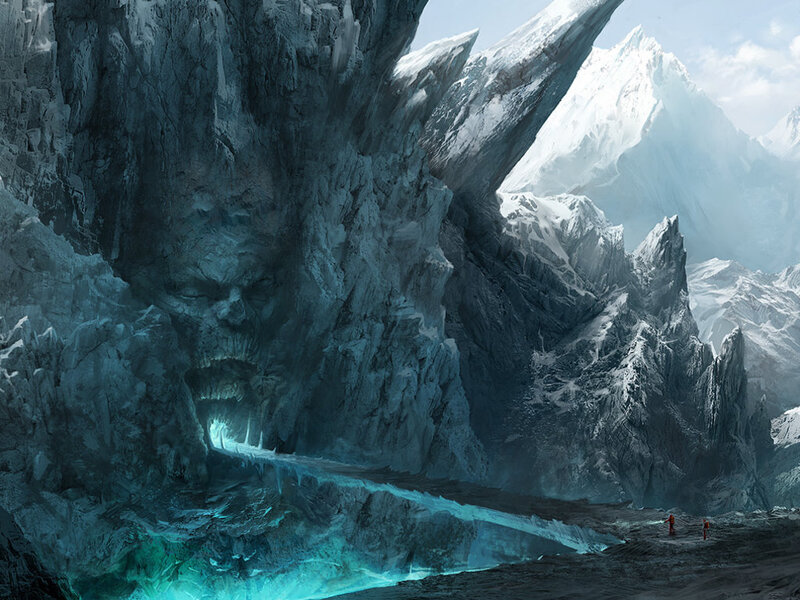 Giant Ice Face Mountain