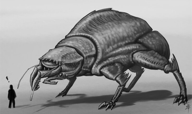 Giant Insect Creature — Gray