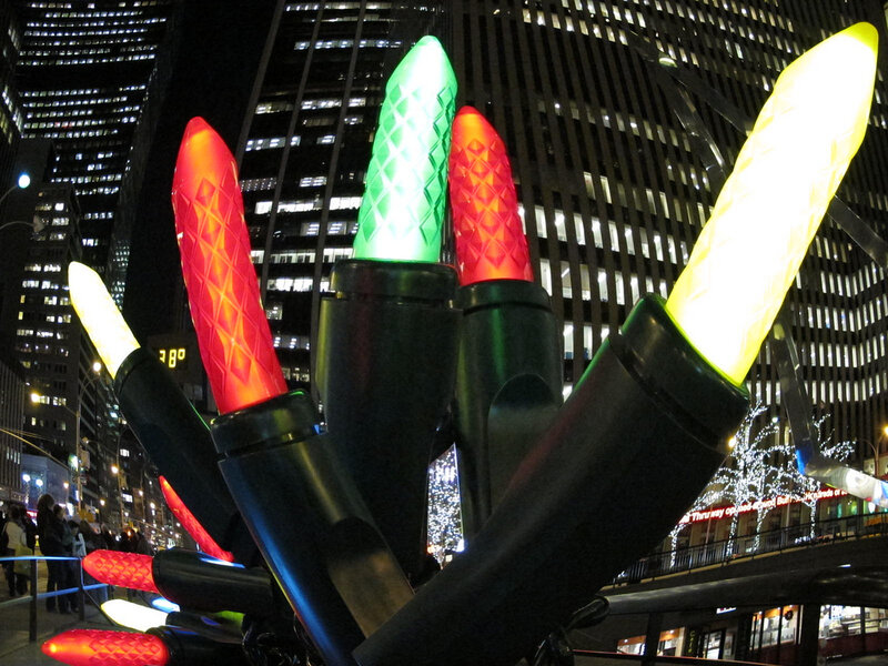 Giant Light Bulbs Sculpture