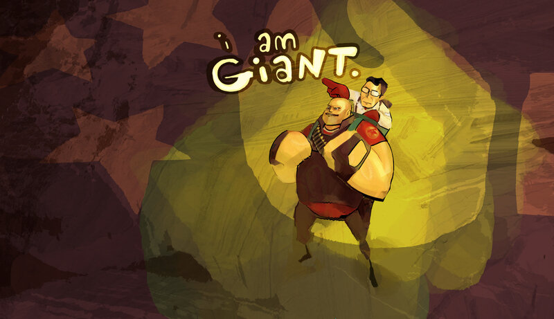 Giant Man Carrying a Boy