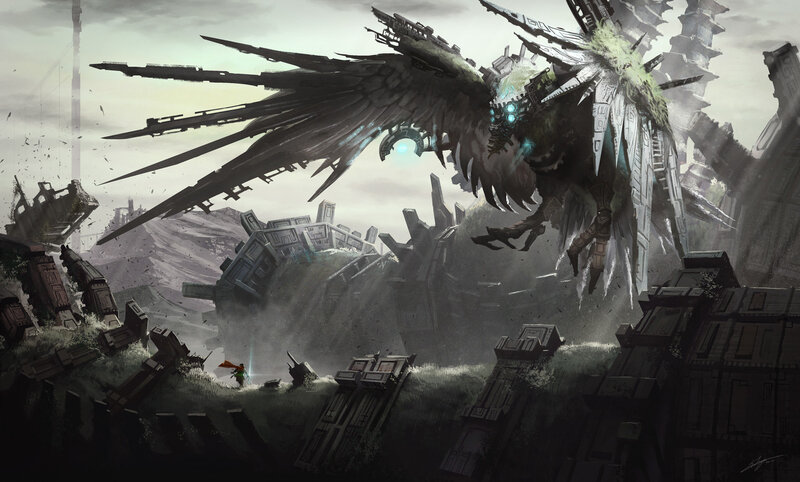 Giant Mechanical Bird — Gray