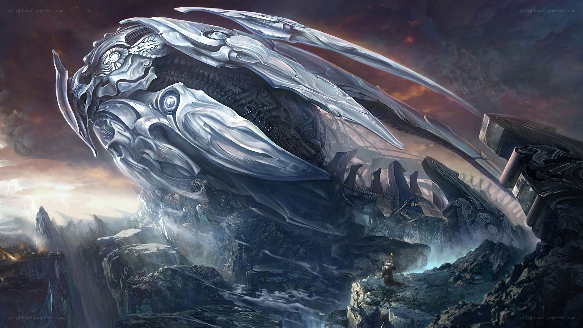 giant mechanical dragon