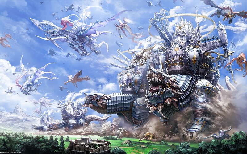 Giant Mechanical Dragons