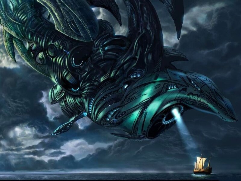 giant mechanical sea creature