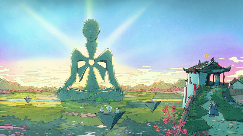 Giant Meditating Statue