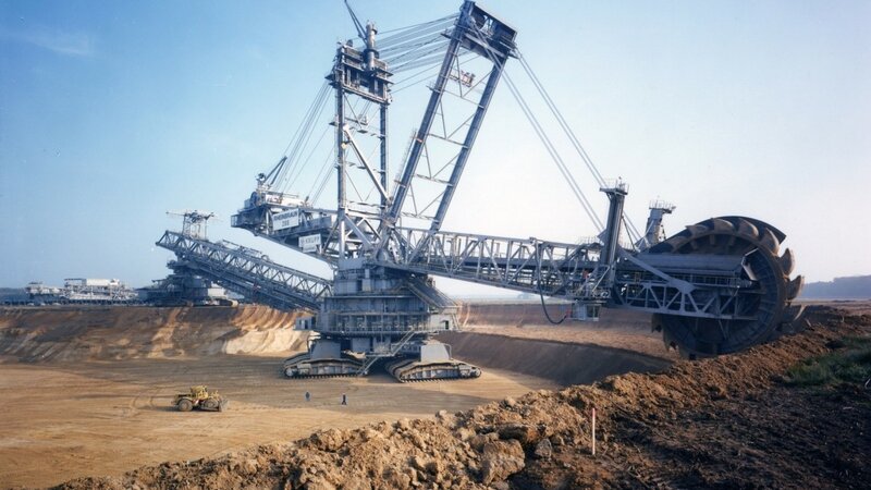 Giant Mining Excavator — Brown