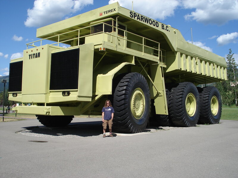 giant mining truck display