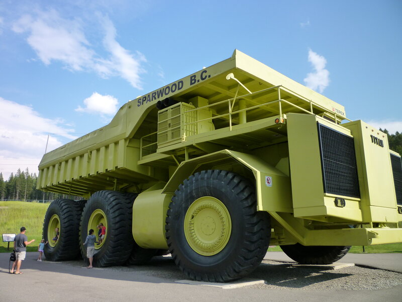 Giant mining truck display
