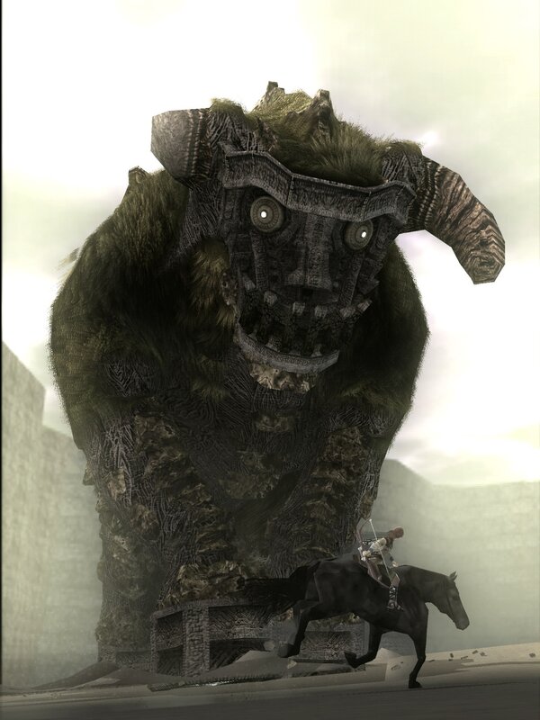 giant monster and rider