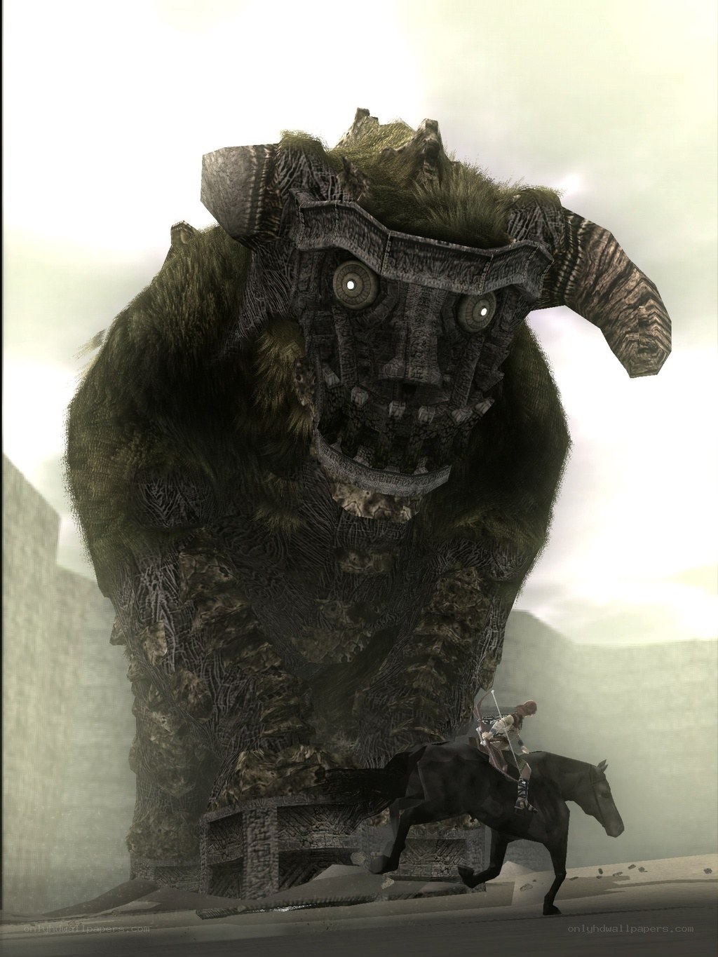 giant monster and rider