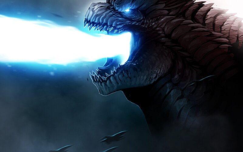 Giant Monster Breathing Beam