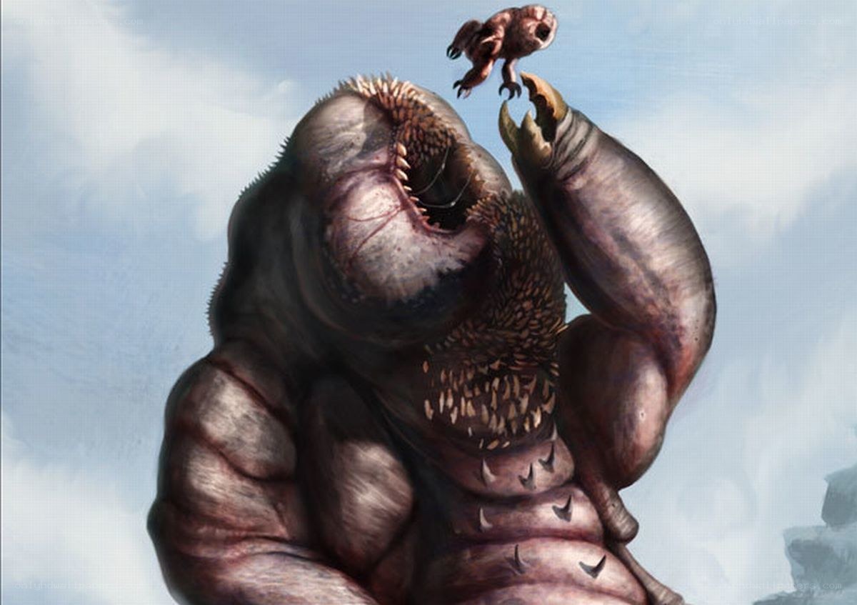 giant monster eating creature