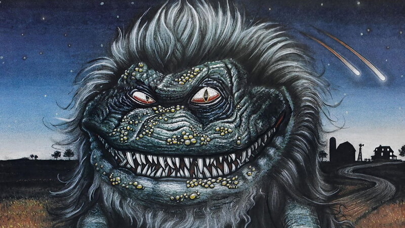Giant Monster Face — Blue