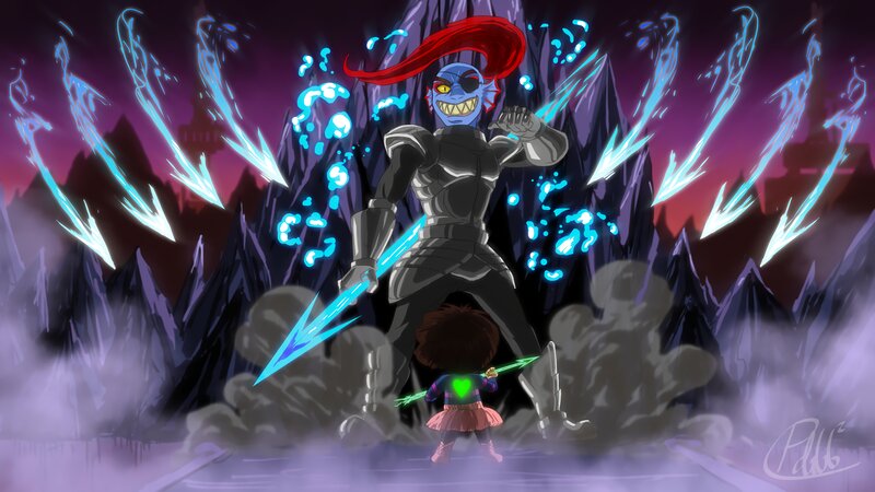 Giant Monster Facing Child