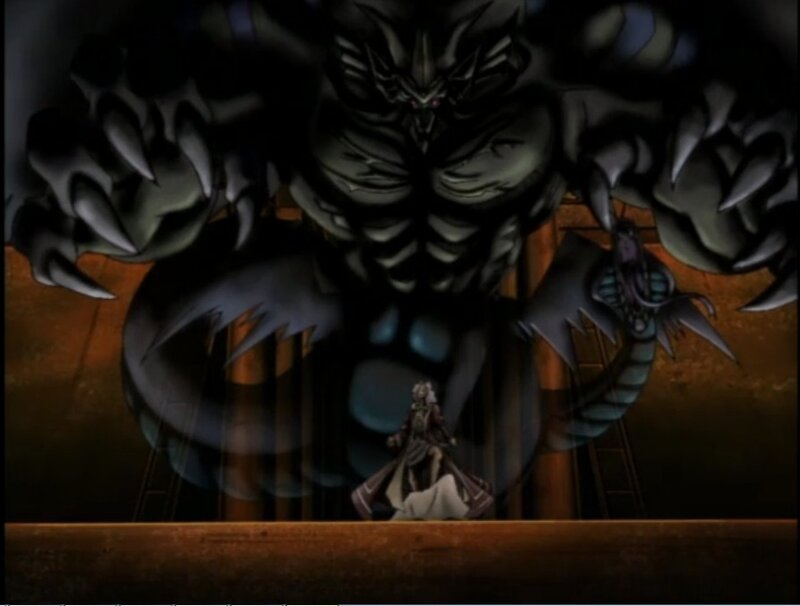 Giant Monster Facing Warrior