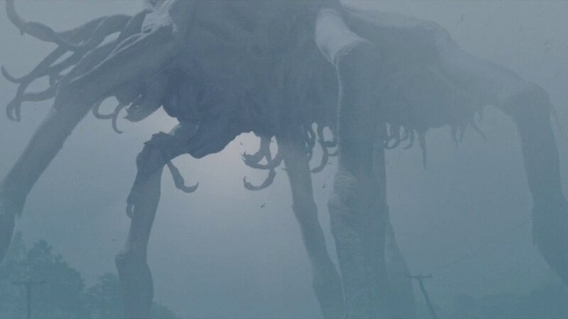 Giant Monster in Fog — Gray