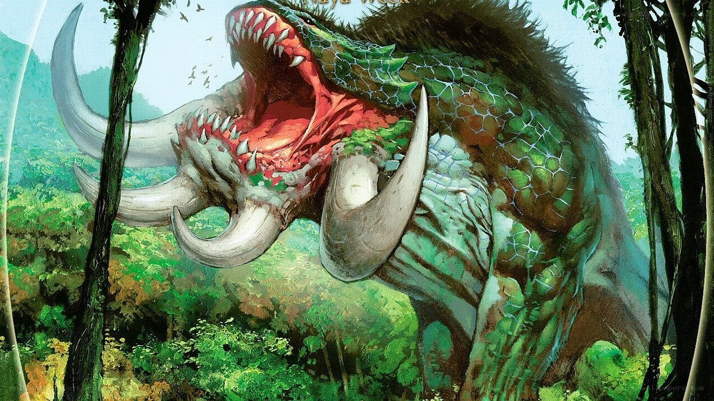 Giant monster in jungle