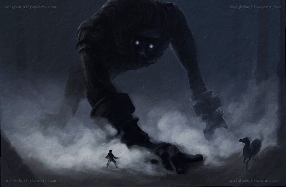 Giant monster in mist