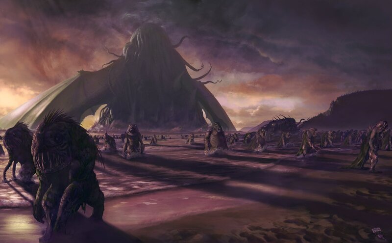 Giant Monster on Beach