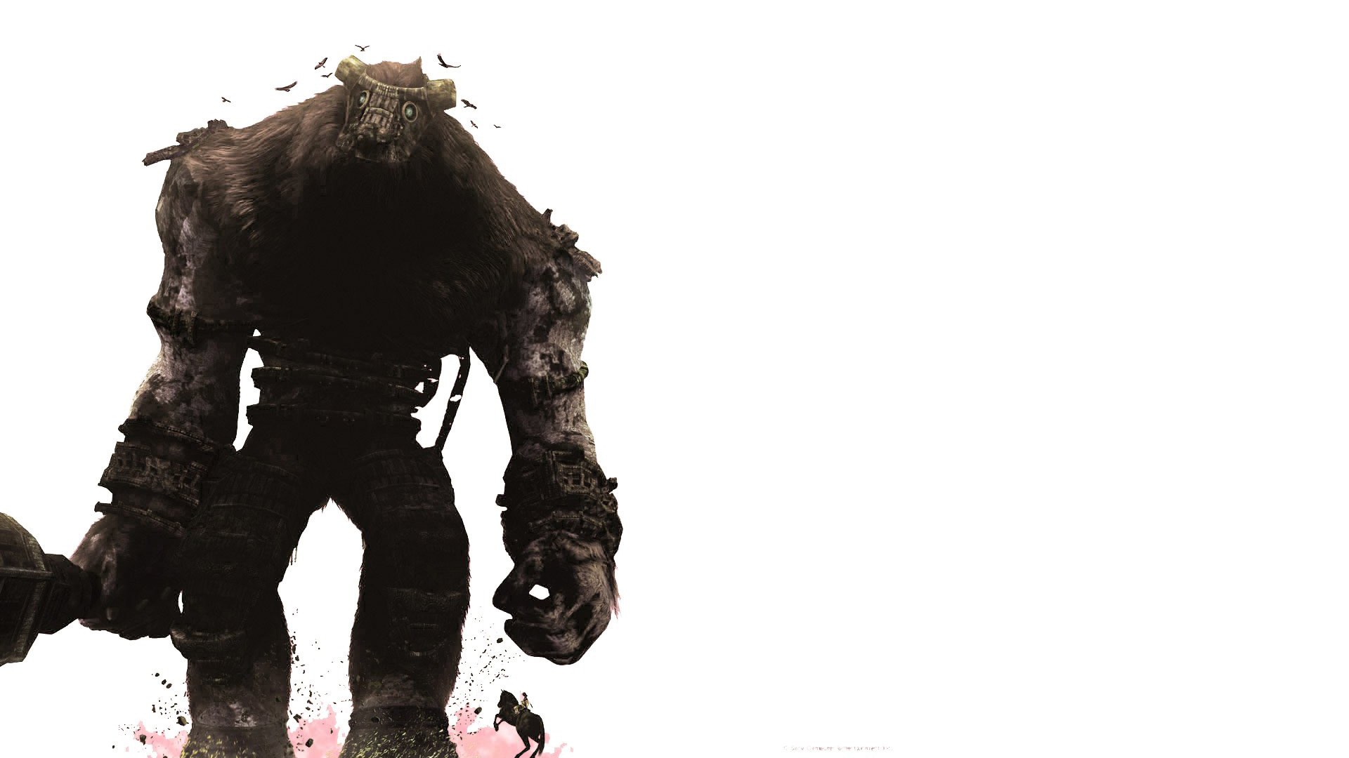 giant monster with rider