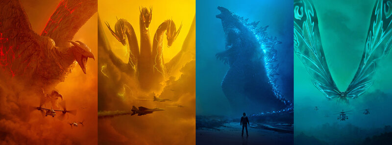 Giant Monsters in Battle