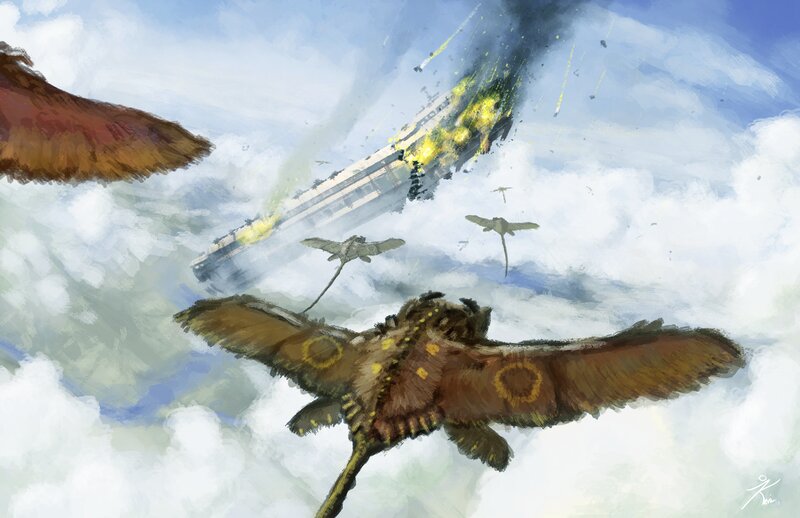 Giant Moth-like Creatures