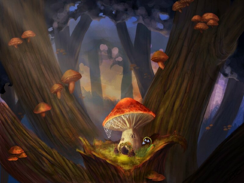 Giant Mushroom House — Brown