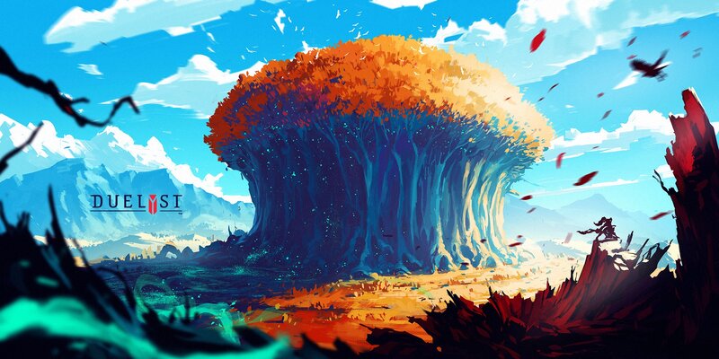 Giant Mushroom Tree — Blue