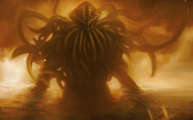 Giant Octopus Creature — Brown