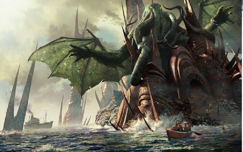 Giant Octopus Creature — Green