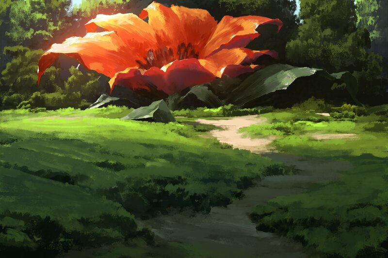 Giant Orange Flower