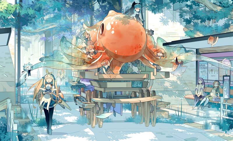 Giant Orange Octopus